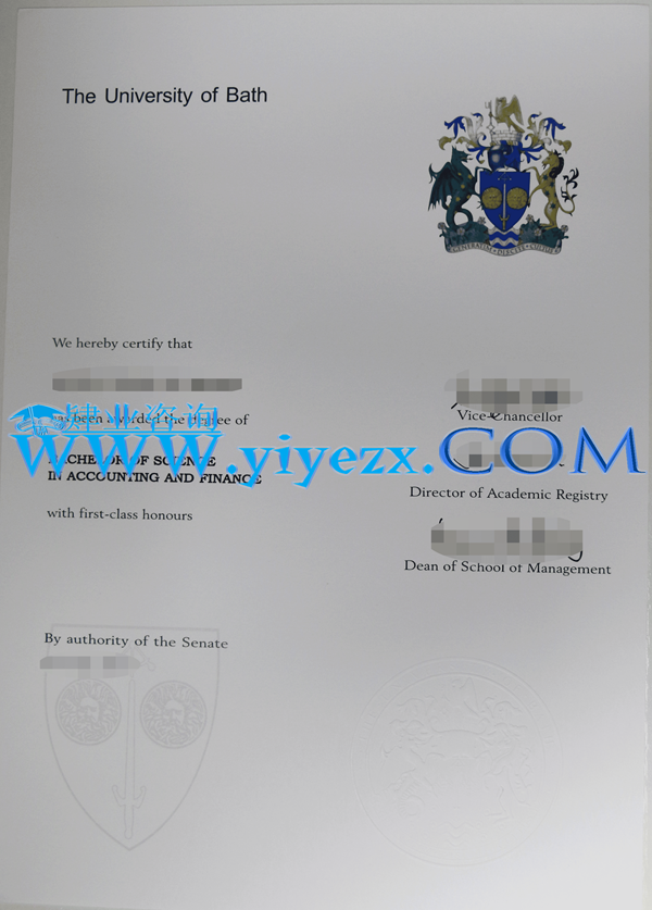 巴斯大学毕业证成绩单购买