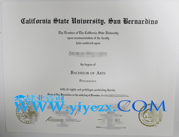 购买CSUSB毕业证，CSUSB文凭办理