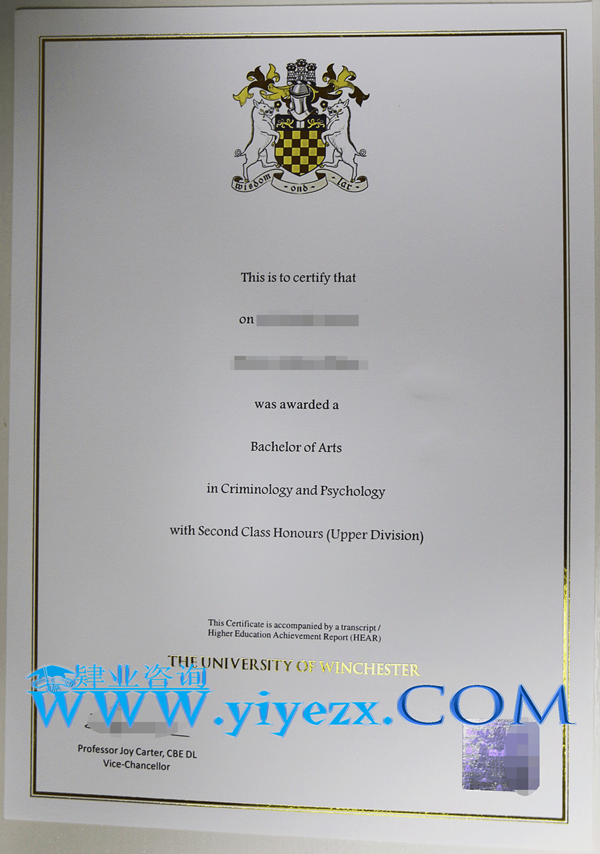 购买温切斯特大学毕业证