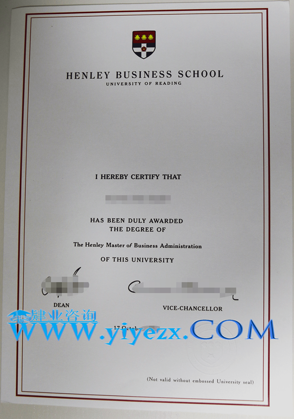 Henley文凭购买,Henley毕业证办理