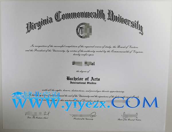 购买VCU毕业证,办理VCU文凭