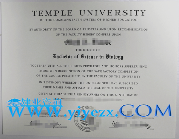 购买Temple毕业证