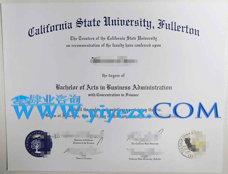 美国加州州立大学富勒顿分校文凭办理