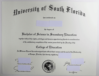 办理美国南佛罗里达大学USF毕业证,购买USF文凭学位证,真实学籍学历办理