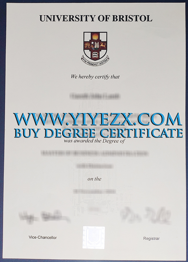 University of Bristol certificate