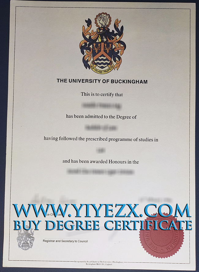 University of Buckingham degree