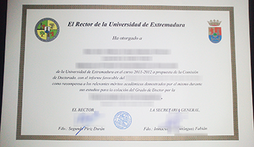 Buy University of Extremadura diploma. 哪里能买到埃斯特雷马杜拉大学文凭？
