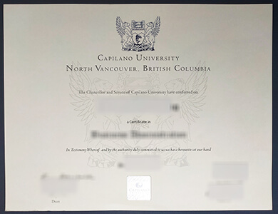 How to buy a fake Capilano University certificate? 快速获得卡皮拉诺大学CAPU证书