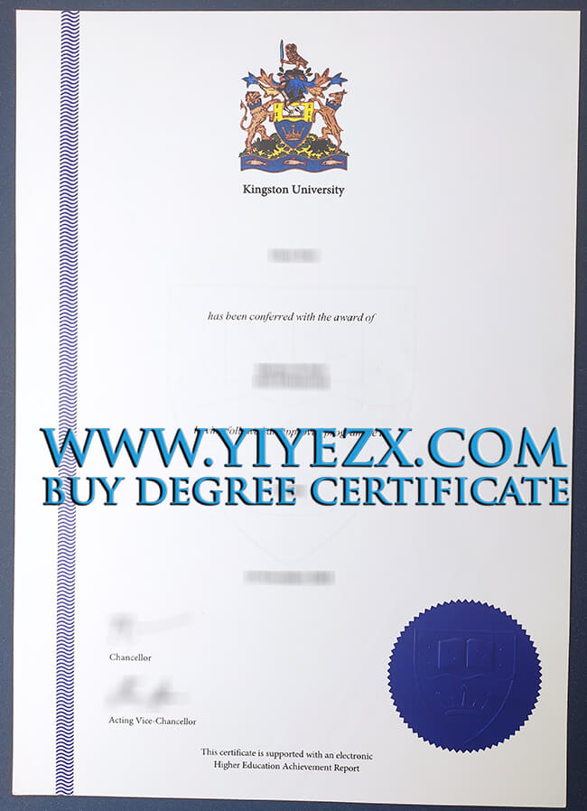 Kingston University certificate 金斯顿大学KUL证书