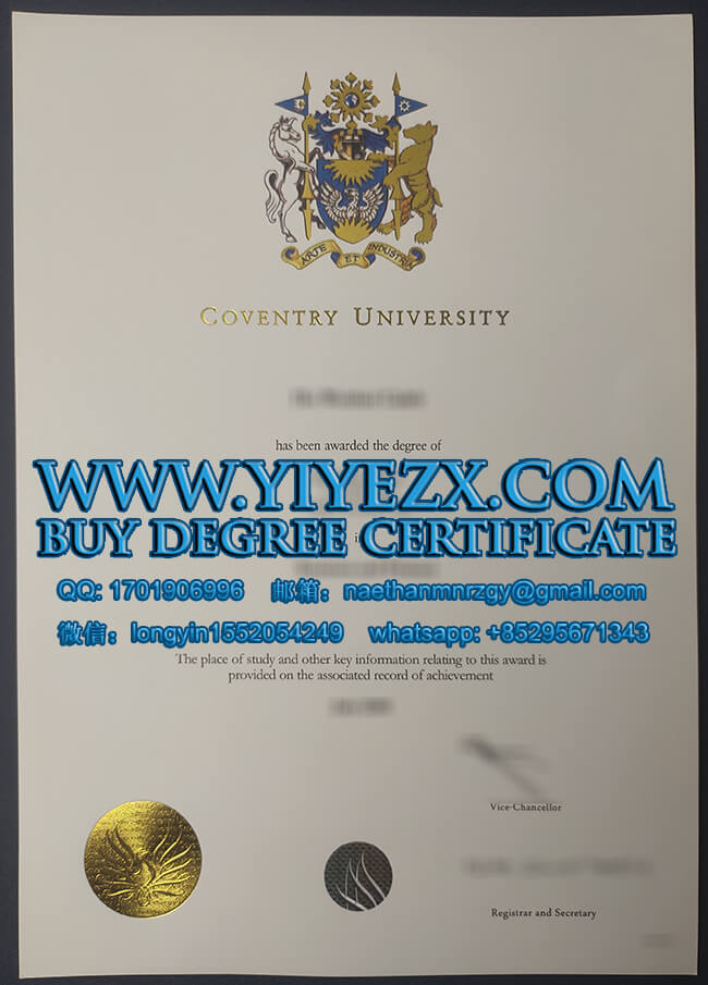 Coventry University degree 考文垂大学学位证书