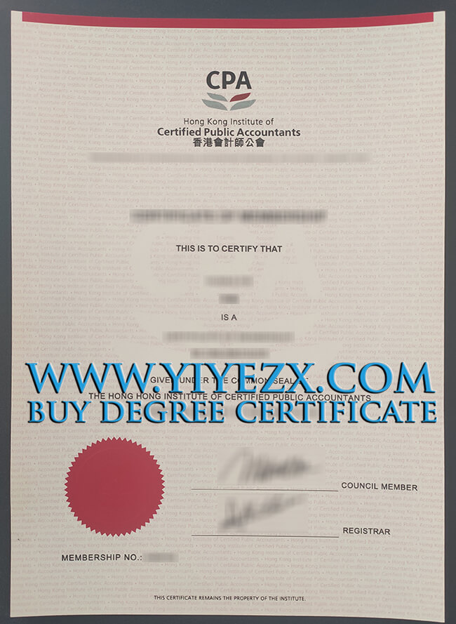 HKICPA Hong Kong Institute of Certified Public Accountants certificate 香港会计师公会证书