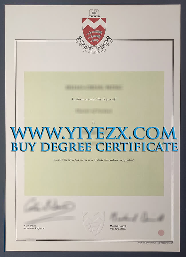 Middlesex University degree 米德尔塞克斯大学MDX学位证书
