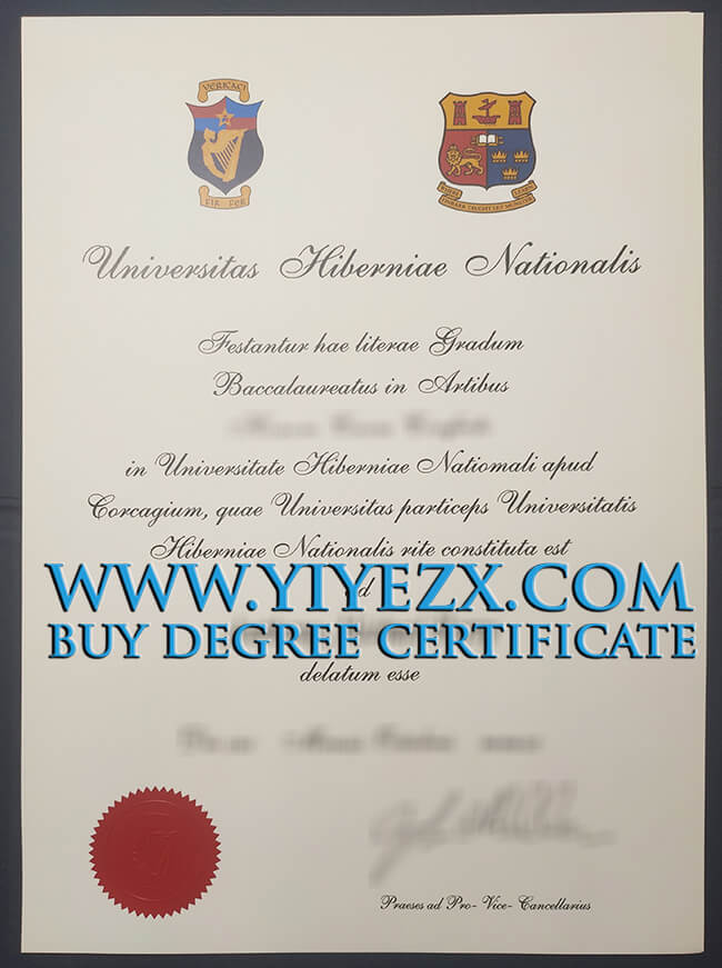 National University of Ireland Galway diploma 爱尔兰国立高威大学NUI Galway文凭证书