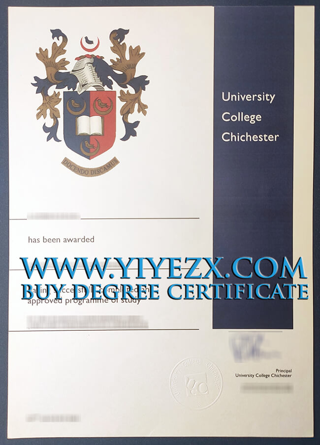 University of Chichester degree 奇切斯特大学学士学位证书
