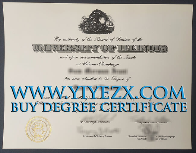 University of Illinois Urbana-Champaign degree 伊利诺伊大学香槟分校UIUC学位证书