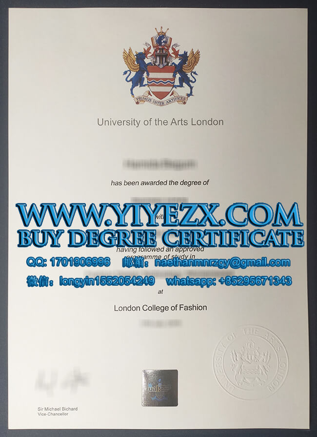 University of the Arts London degree 伦敦艺术大学学位证书