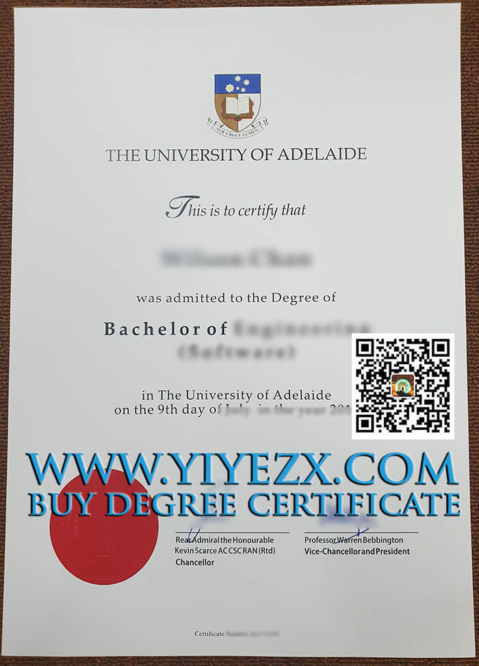 University of Adelaide Bachelor degree