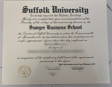 Buy a diploma from Suffolk University, 定制高质量的萨福克大学文凭