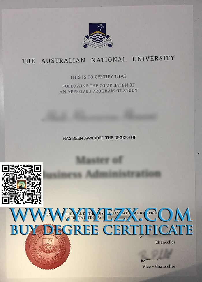 Australian National University degree 