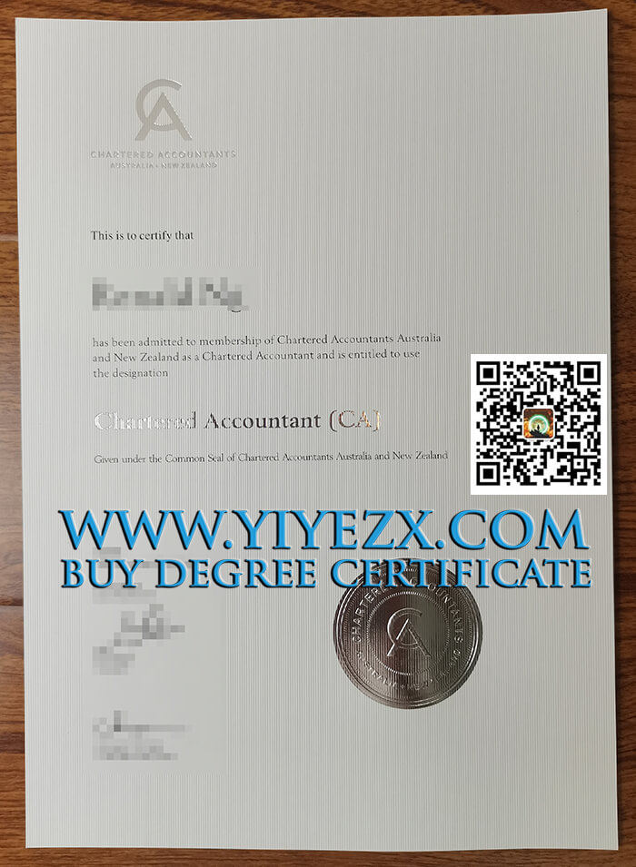 CA ANZ certificate