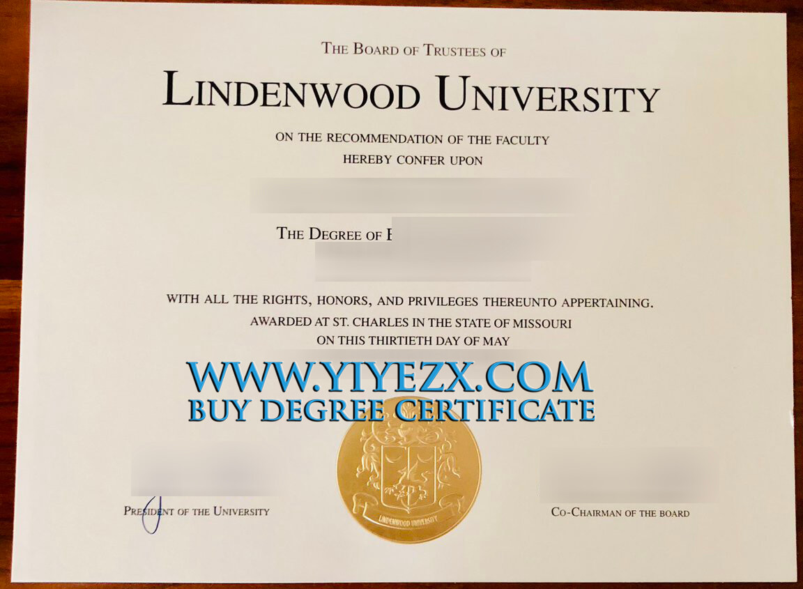 Lindenwood University diploma