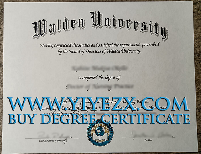 Walden University diploma