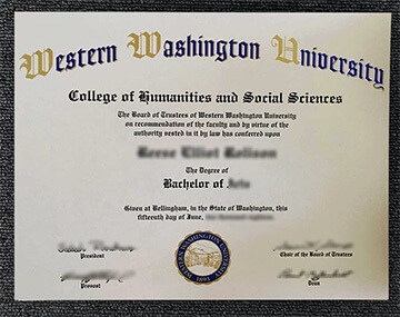 快速购买西华盛顿大学文凭， Buy fake Western Washington University diploma