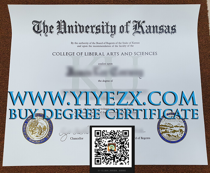堪萨斯大学文凭， Buy fake University of Kansas diploma