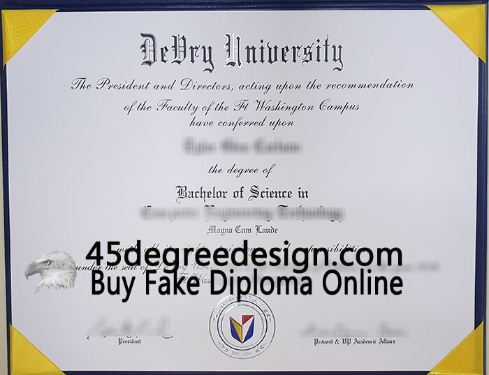 在线购买德瑞大学文凭， Order a fake DeVry University diploma online