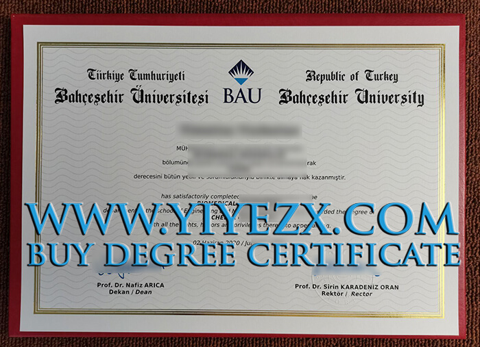 Bahçeşehir University diploma , Buy diploma online