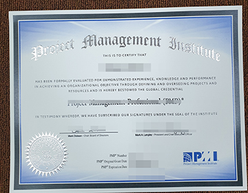 Order Fake PMP Certificate, 项目管理专业人员证书