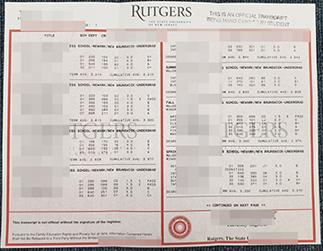 Where can I buy a high quality fake Rutgers University transcript online? 高质量的罗格斯大学成绩单