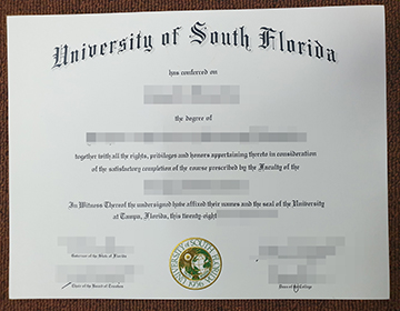 How to buy fake University of South Florida certificate online? 购买假的南佛罗里达大学证书？