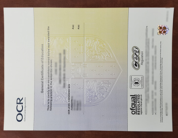 Buy OCR GCE Fake Certificate In 2021