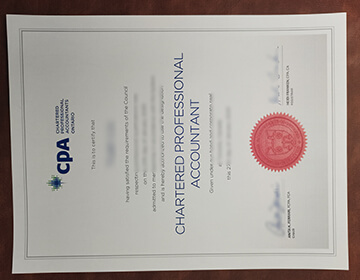 Buy Ontario CPA Fake Certificate online