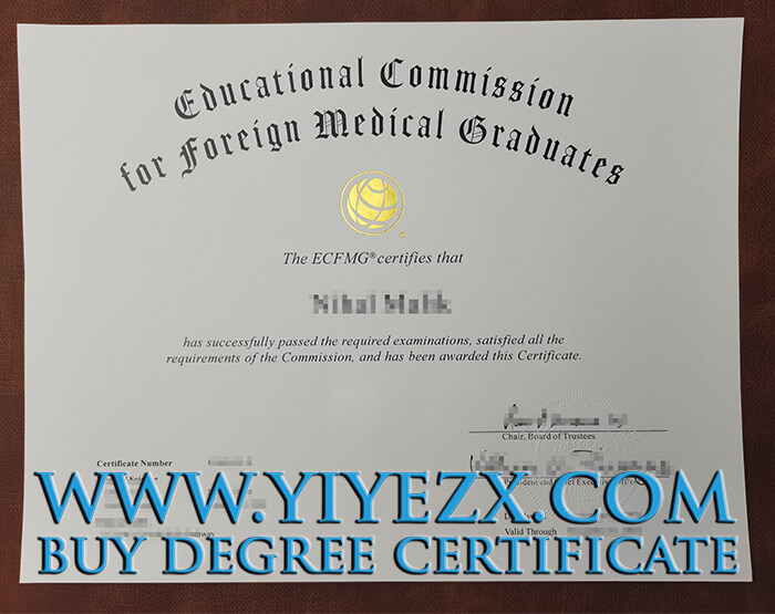  ECFMG certificate，Fake Educational Commission for Foreign Medical Graduates certificate