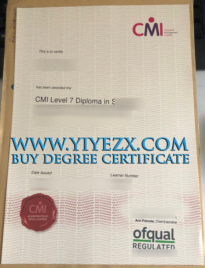 CMI Level 7 diploma 