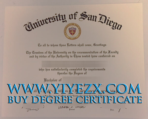  University of San Diego (USD) diploma, 圣地亚哥大学文凭办理