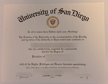 Order University of San Diego (USD) diploma, 圣地亚哥大学文凭毕业证办理