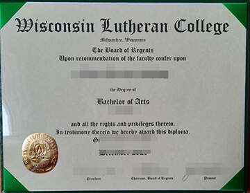Buy fake WLC diploma online, Wisconsin Lutheran College fake diploma