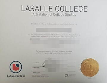 LaSalle College fake diploma-定制加拿大拉萨尔学院文凭证书