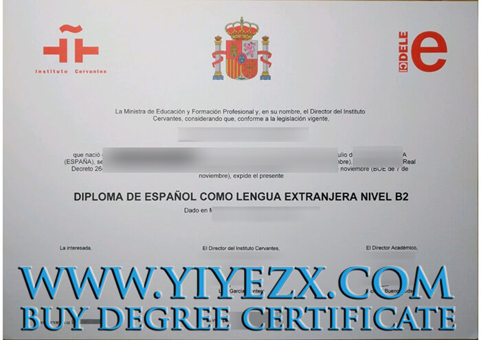 DELE B2 Level Certificate 