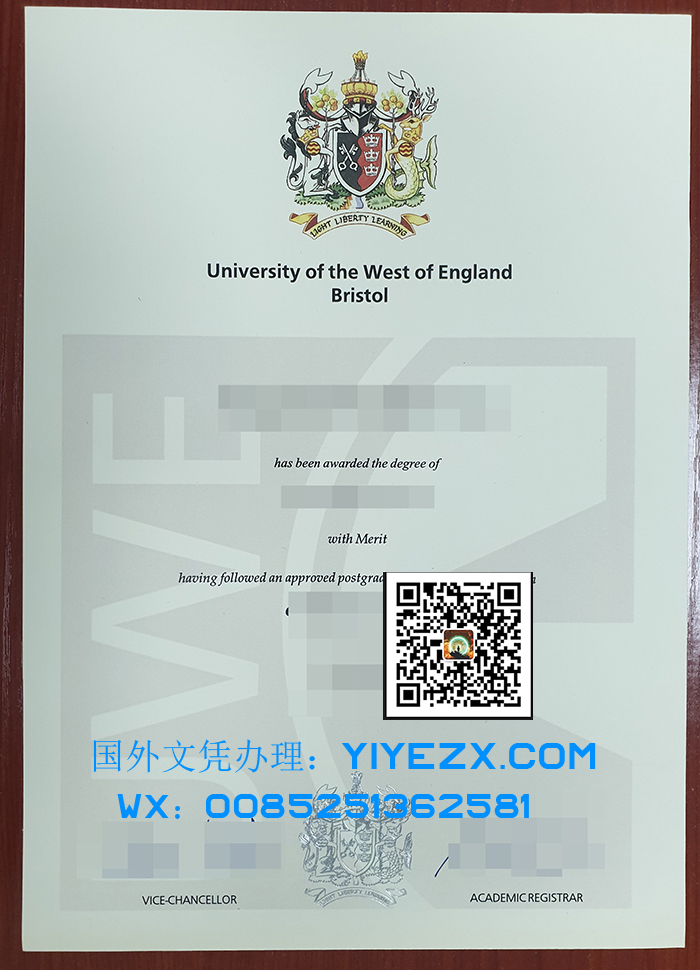 University of the West of England, Bristol diploma, 订购西英格兰大学布里斯托尔大学文凭