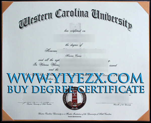 Western Carolina University diploma， Buy fake diploma