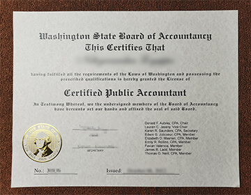 How to buy fake Washington CPA certificate?