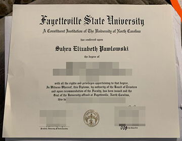 Buy a fake Fayetteville State University diploma, 办理美国大学文凭毕业证成绩单