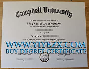 Order a fake Campbell University diploma, 坎贝尔大学文凭毕业证成绩单办理