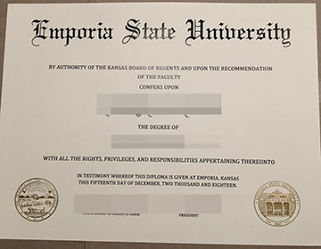 How long to buy a fake Emporia State University certificate, 购买恩波利亚州立大学证书