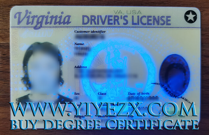 Buy Scannable Virginia Driver's License, 购买可扫描的弗吉尼亚驾驶执照