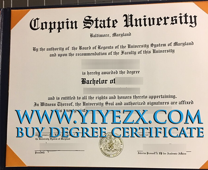 Coppin State University diploma 